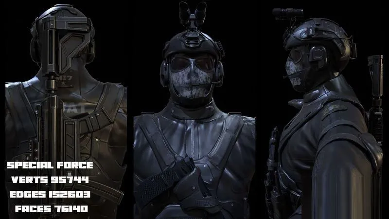 PBR Game 3D Models – Special Force