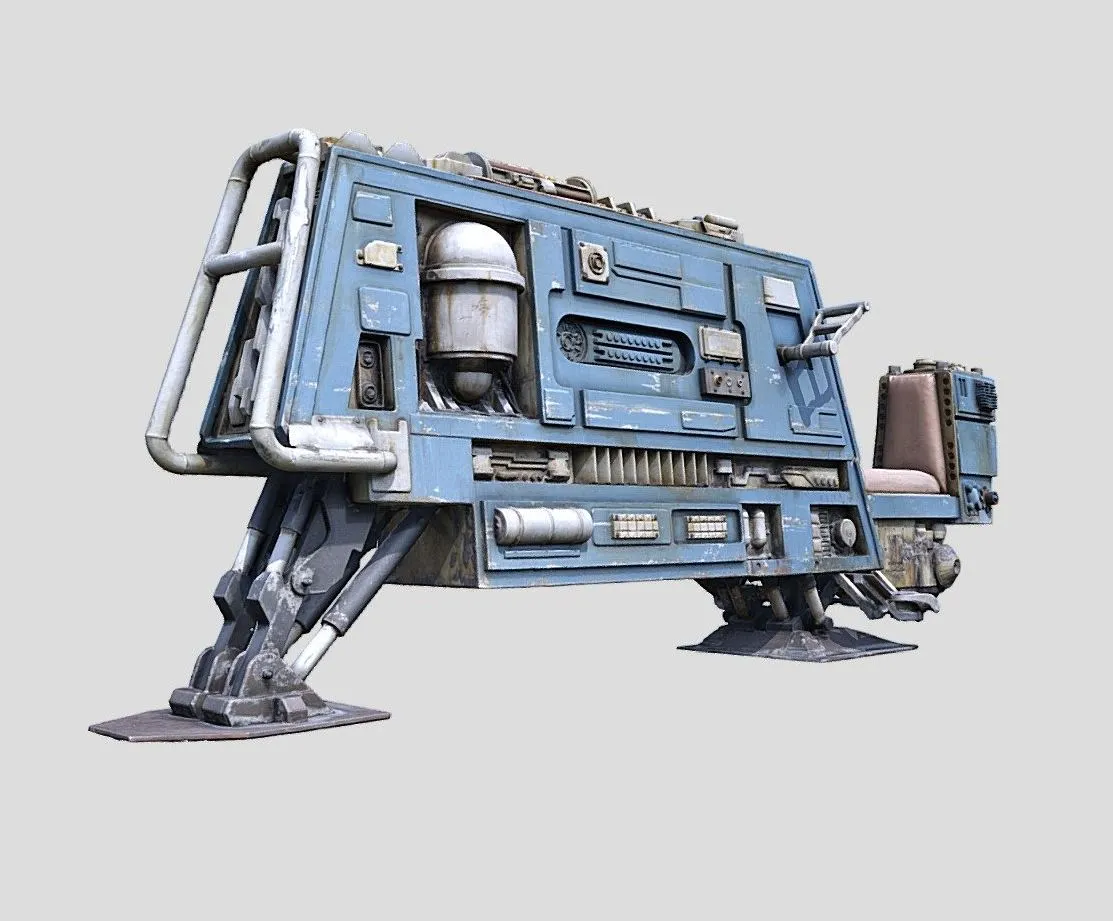 PBR Game 3D Models – Speeder Bike From Star Wars Galaxys Edge