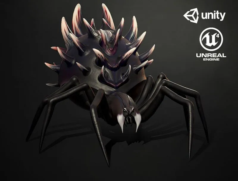 PBR Game 3D Models – Spider insect3