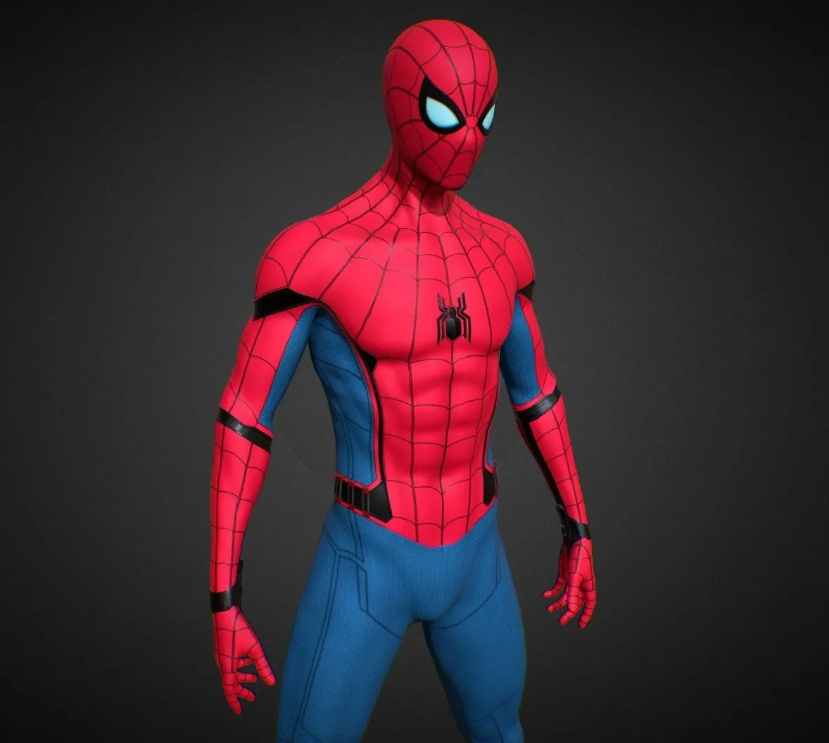PBR Game 3D Models – Spider Man No Way Home Stark Tech Suit