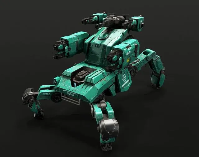 PBR Game 3D Models – Spider-Mech