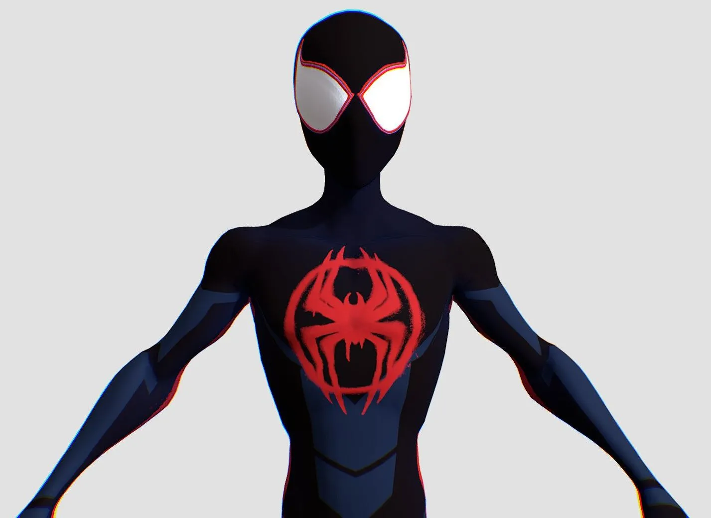 PBR Game 3D Models – Spiderman Miles Morales Rigged Blender
