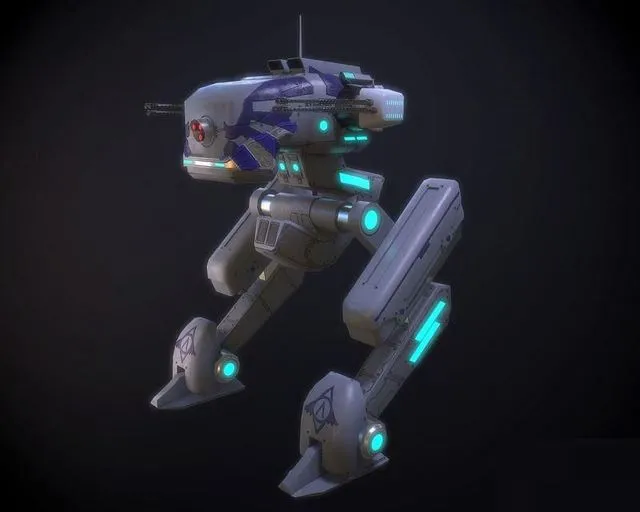 PBR Game 3D Models – Sprinter light Mech