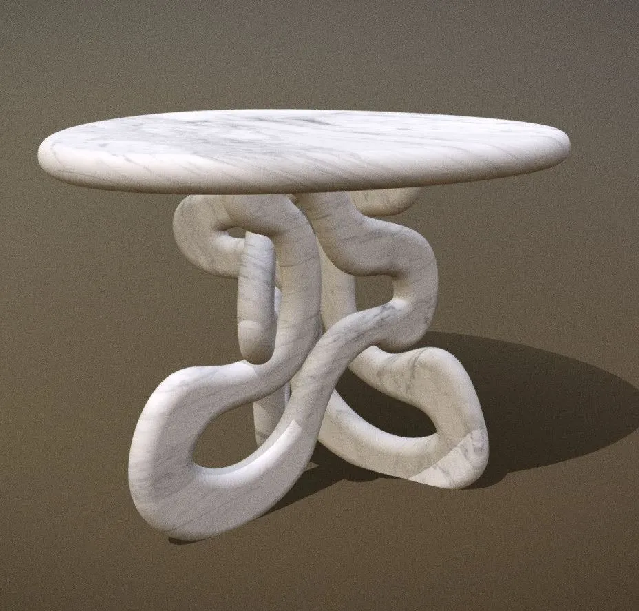 PBR Game 3D Models – Squiggle Table01