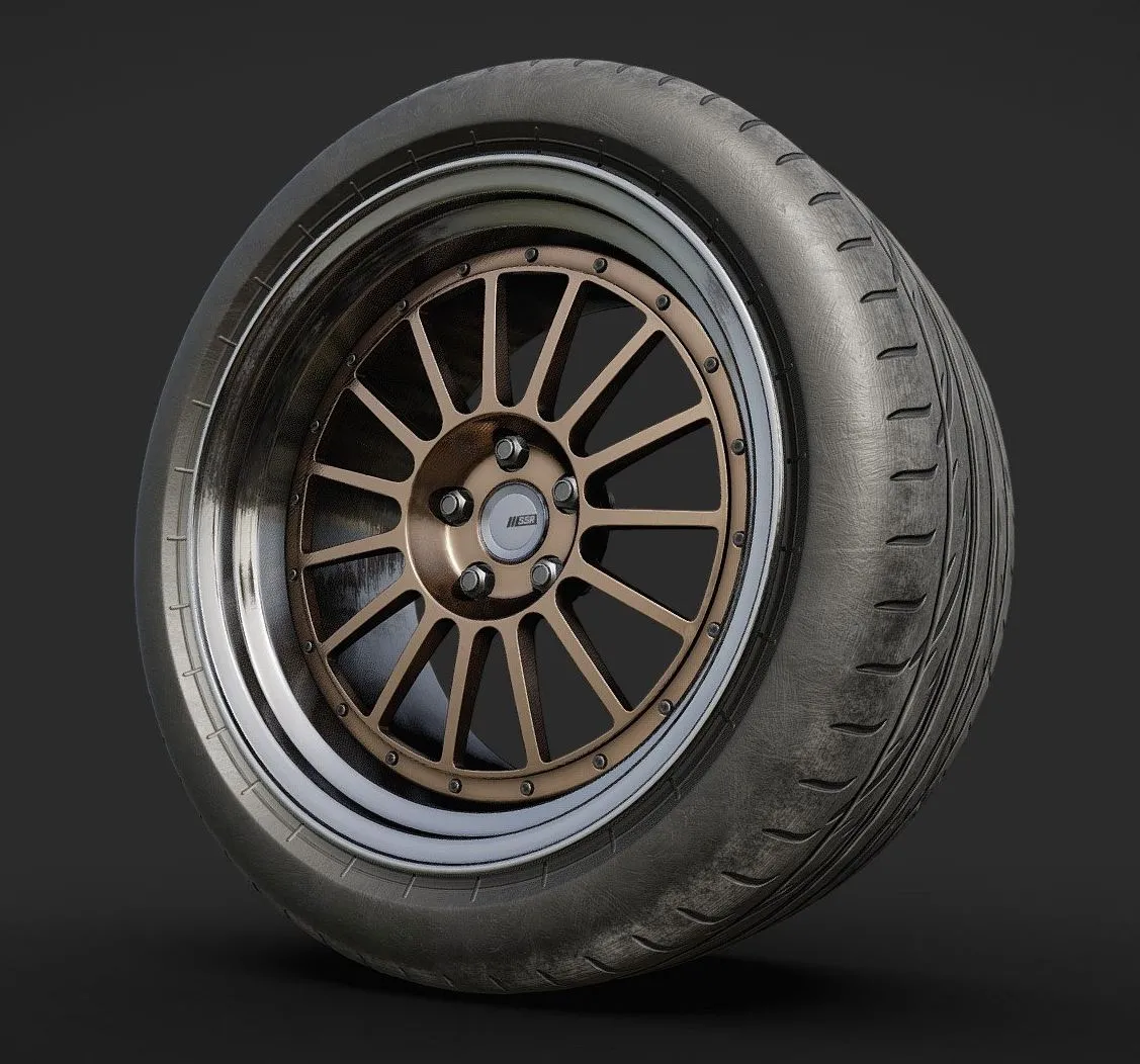 PBR Game 3D Models – Ssr Professor Tf1 Semi Slick Tire