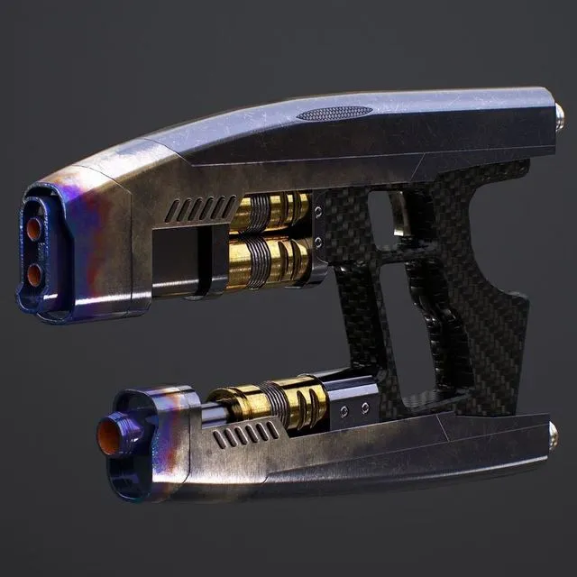 PBR Game 3D Models – Star Lord Gun