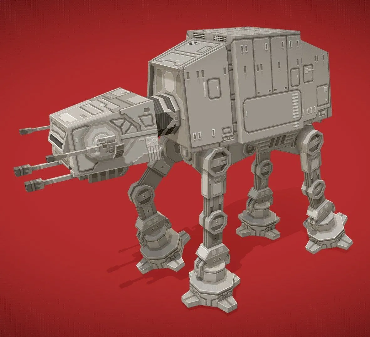 PBR Game 3D Models – Star Wars At At