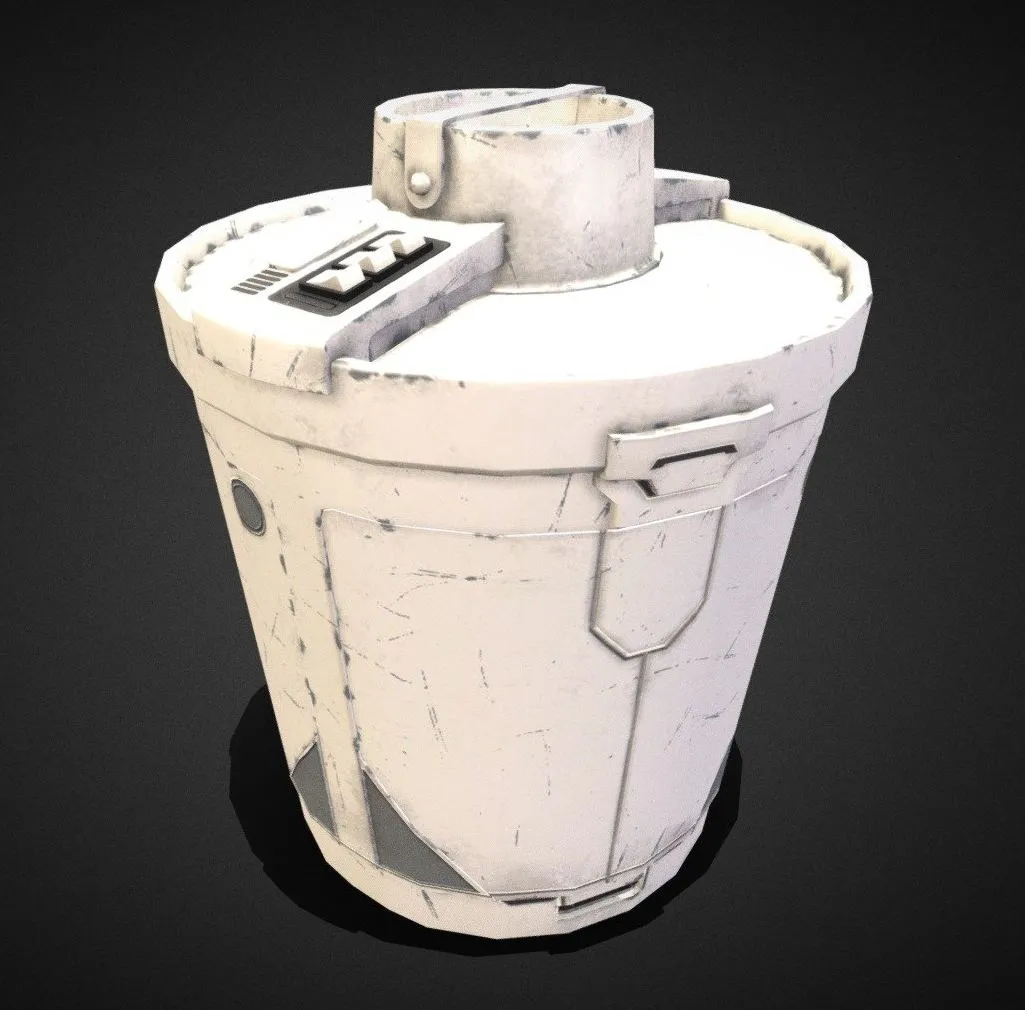 PBR Game 3D Models – Star Wars Camtono Prop Closed