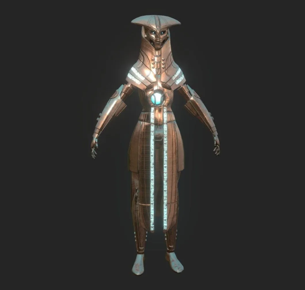 PBR Game 3D Models – Star Wars Female Zeffo Droid