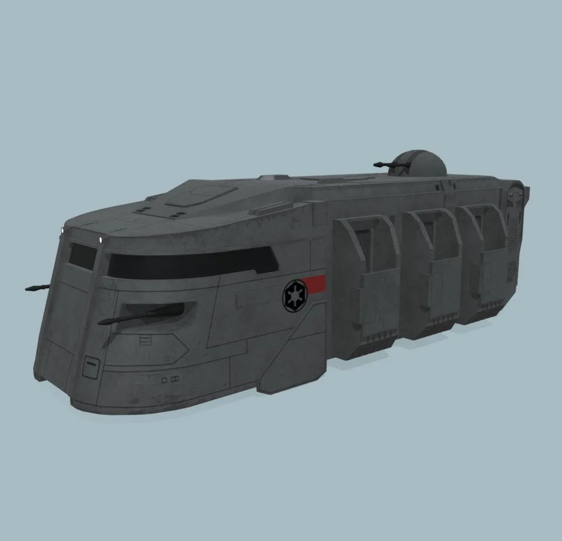 PBR Game 3D Models – Star Wars Imperial Troop Transport Itt
