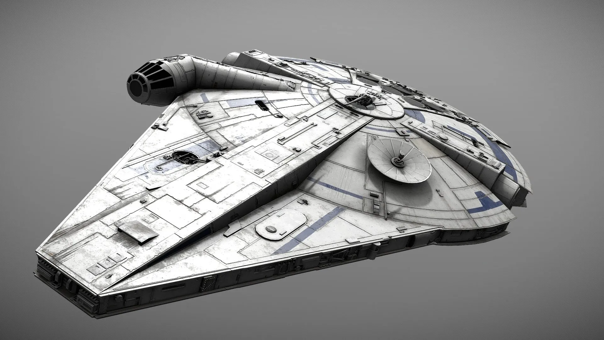 PBR Game 3D Models – Star Wars Millenium Falcon Lando