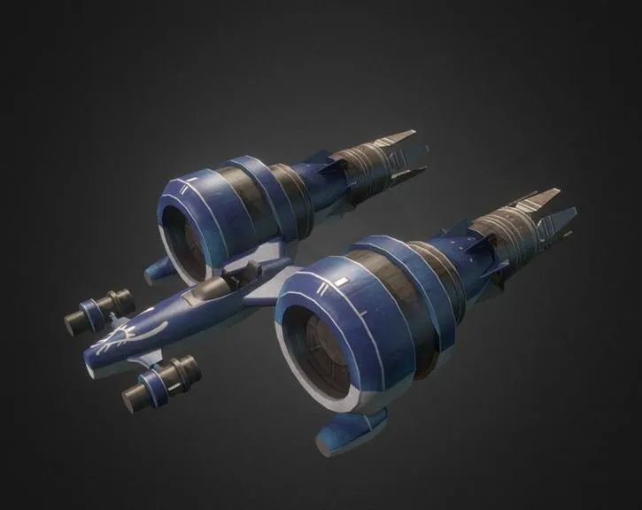 PBR Game 3D Models – Star Wars Neva Kees Pod Racer