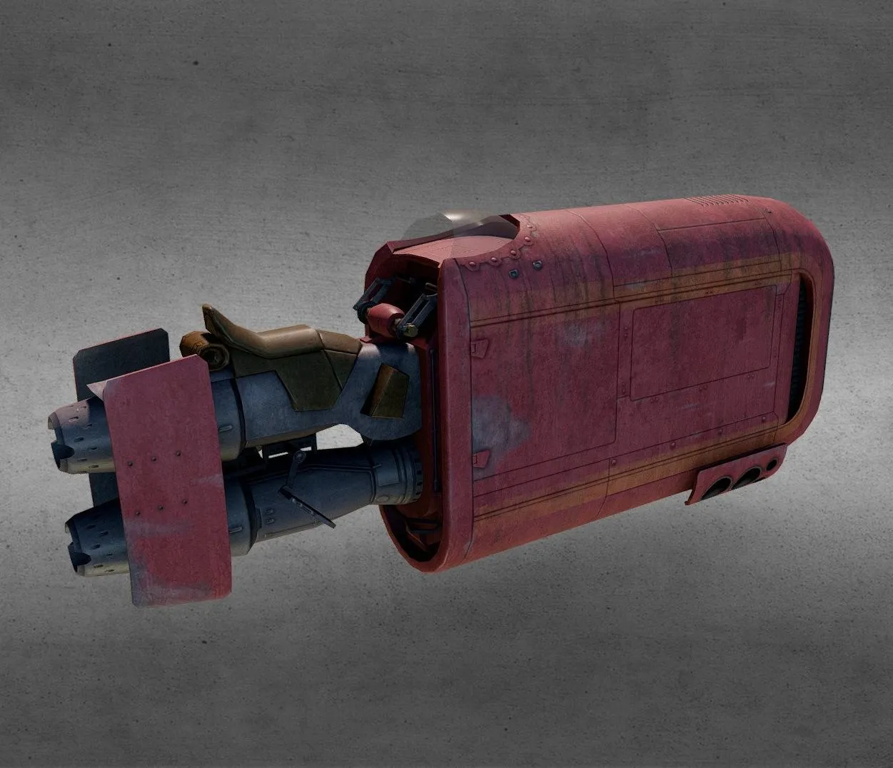 PBR Game 3D Models – Star Wars Reys Speeder
