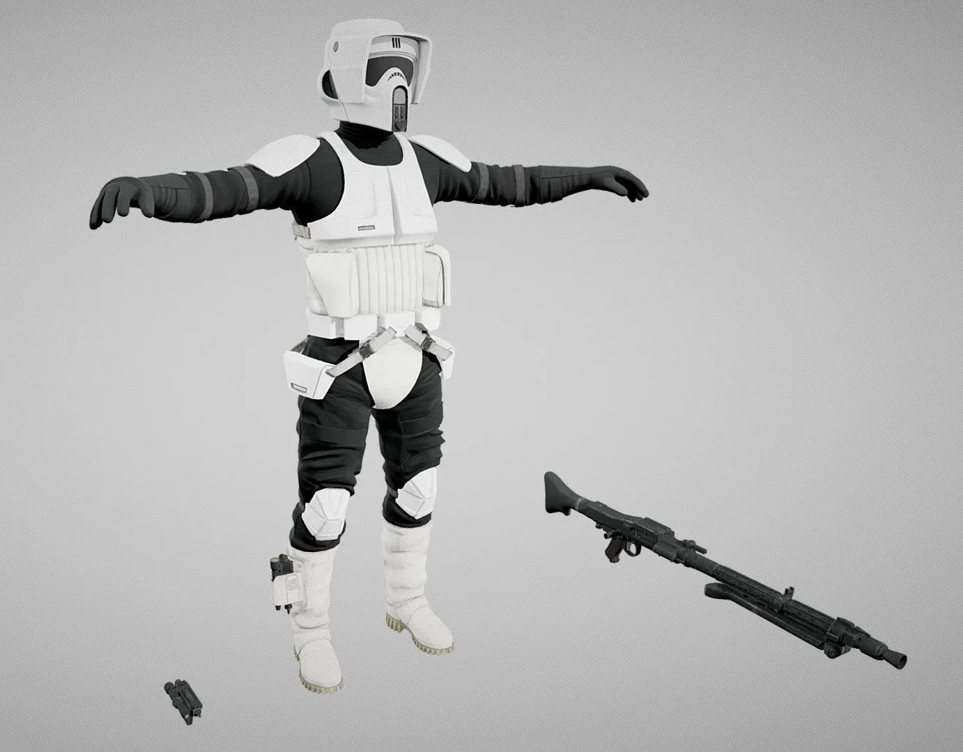 PBR Game 3D Models – Star Wars Scout Trooper