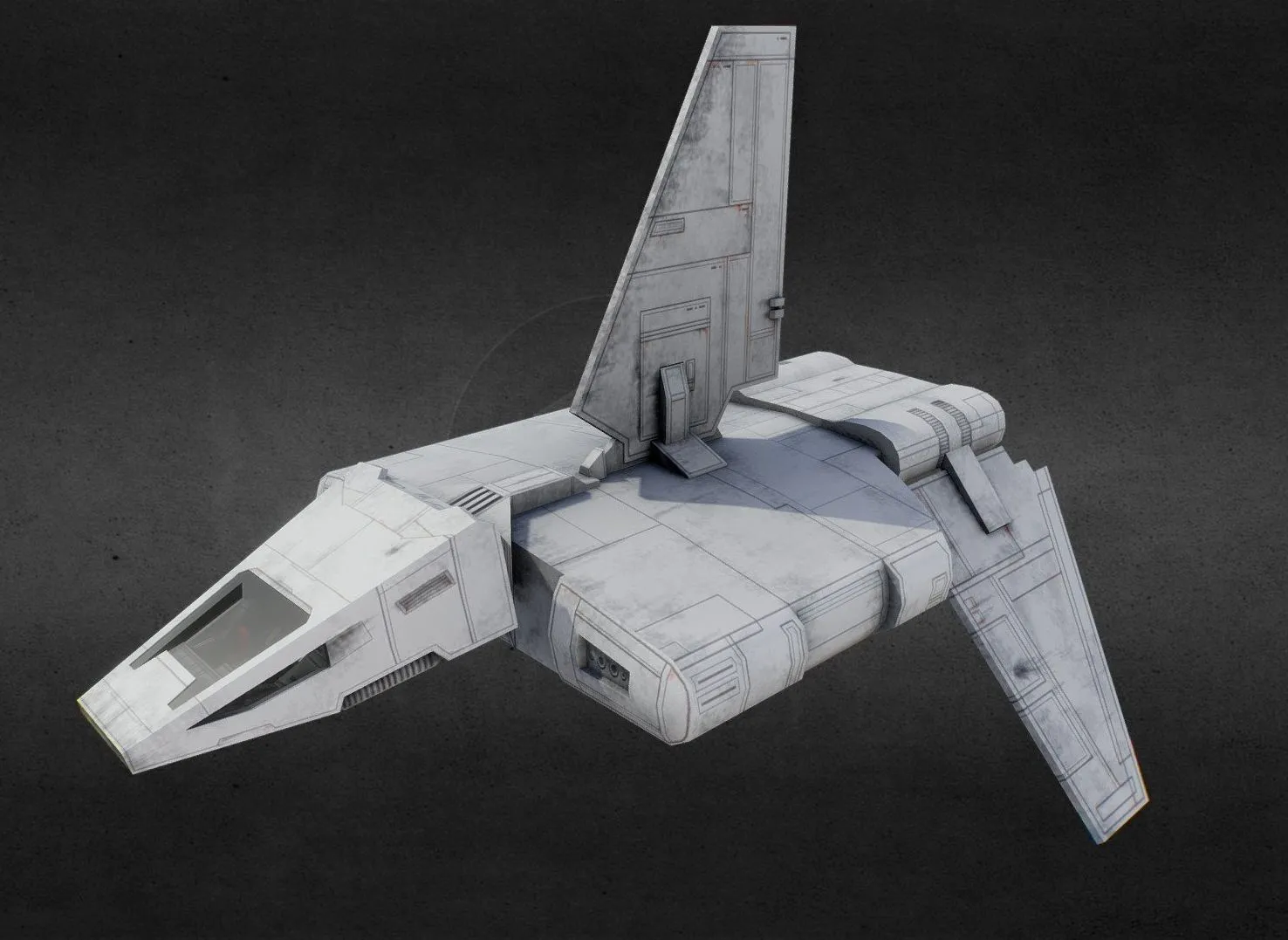 PBR Game 3D Models – Star Wars Sentinel Class Landingcraft