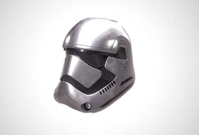 PBR Game 3D Models – Star Wars Stormtrooper Helmet – Steel Low-poly