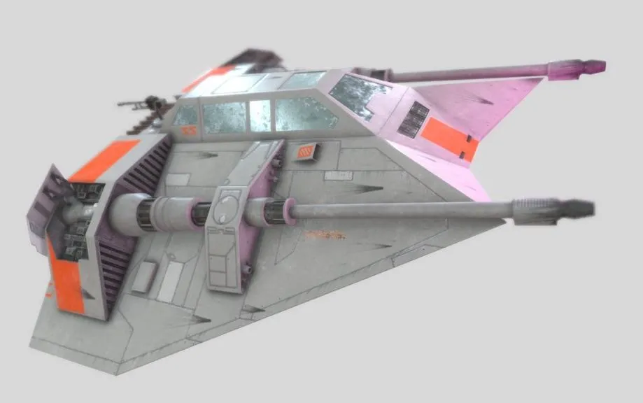 PBR Game 3D Models – Star Wars T 47 Snowspeeder