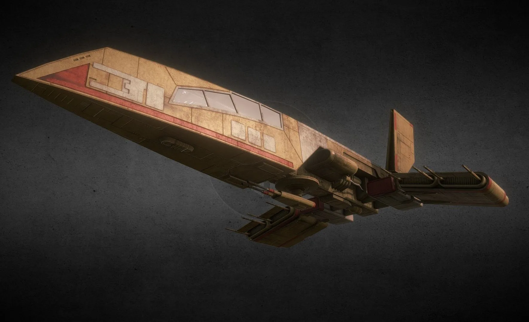 PBR Game 3D Models – Star Wars The Moldy Crow