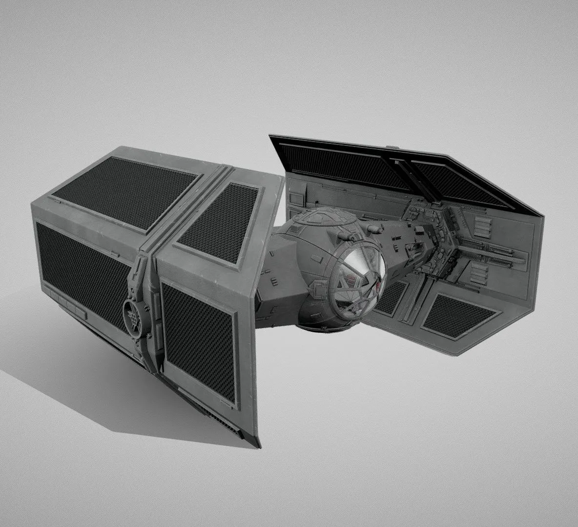 PBR Game 3D Models – Star Wars Tie Fighter Advanced