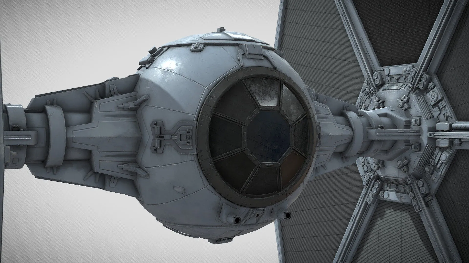 PBR Game 3D Models – Star Wars Tie Fighter