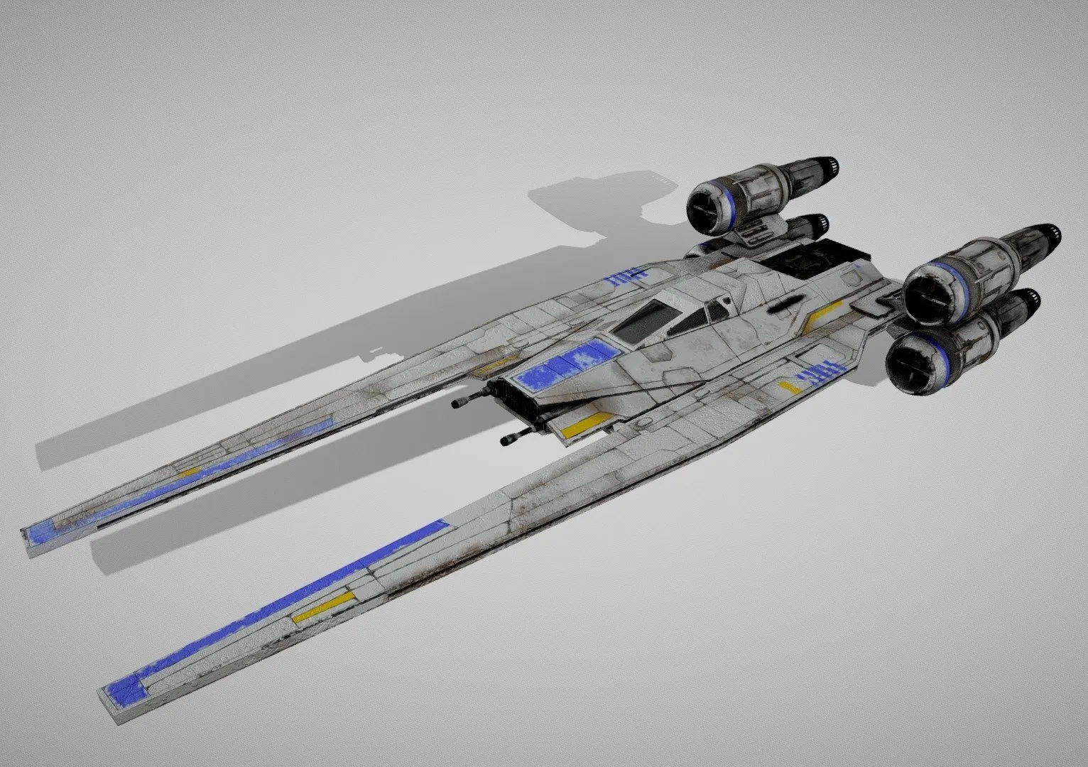 PBR Game 3D Models – Star Wars U Wing