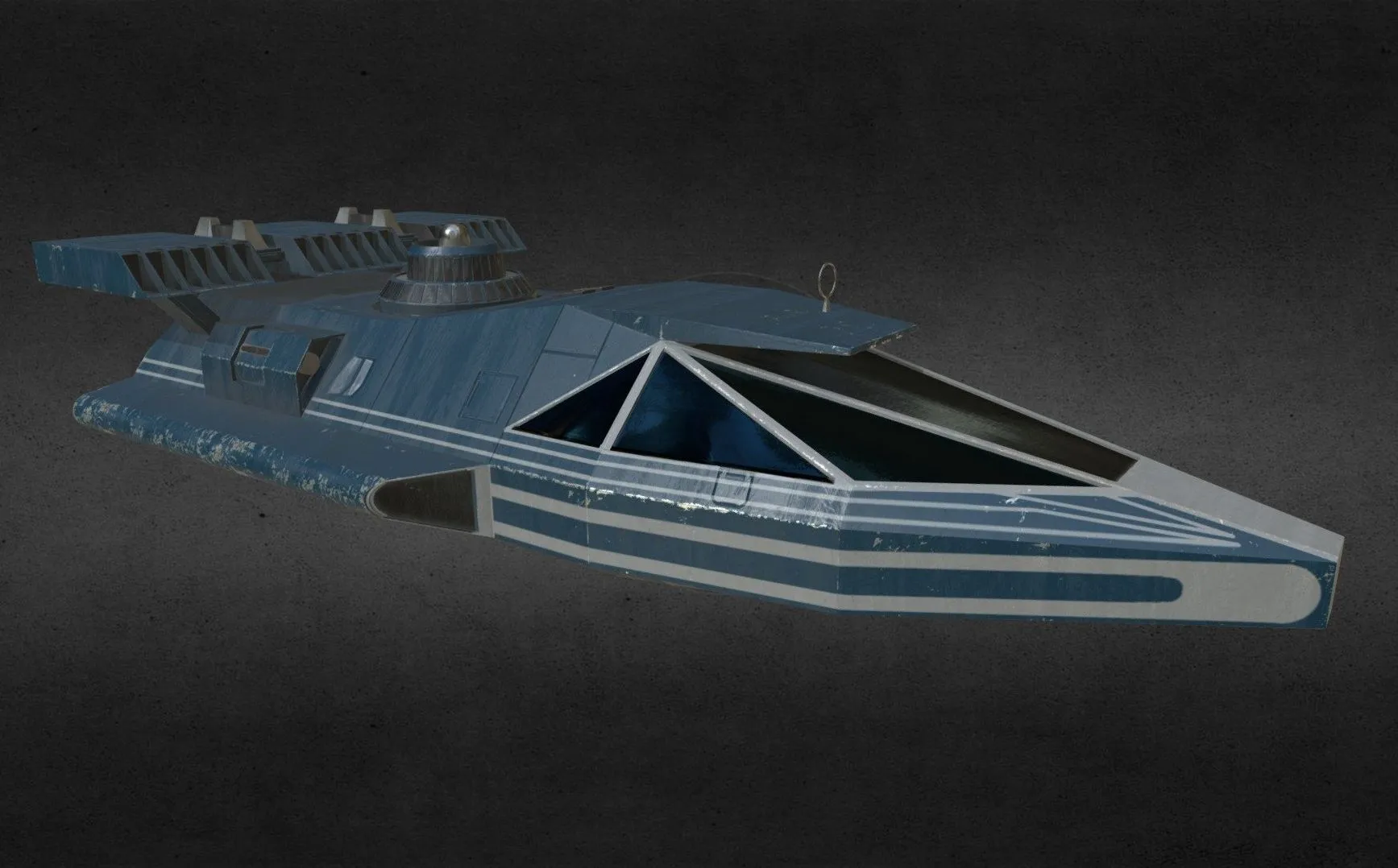 PBR Game 3D Models – Star Wars V 35 Courier Landspeeder