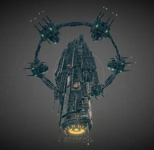PBR Game 3D Models – Starfall Tactics Rasputin Deprived Mothership