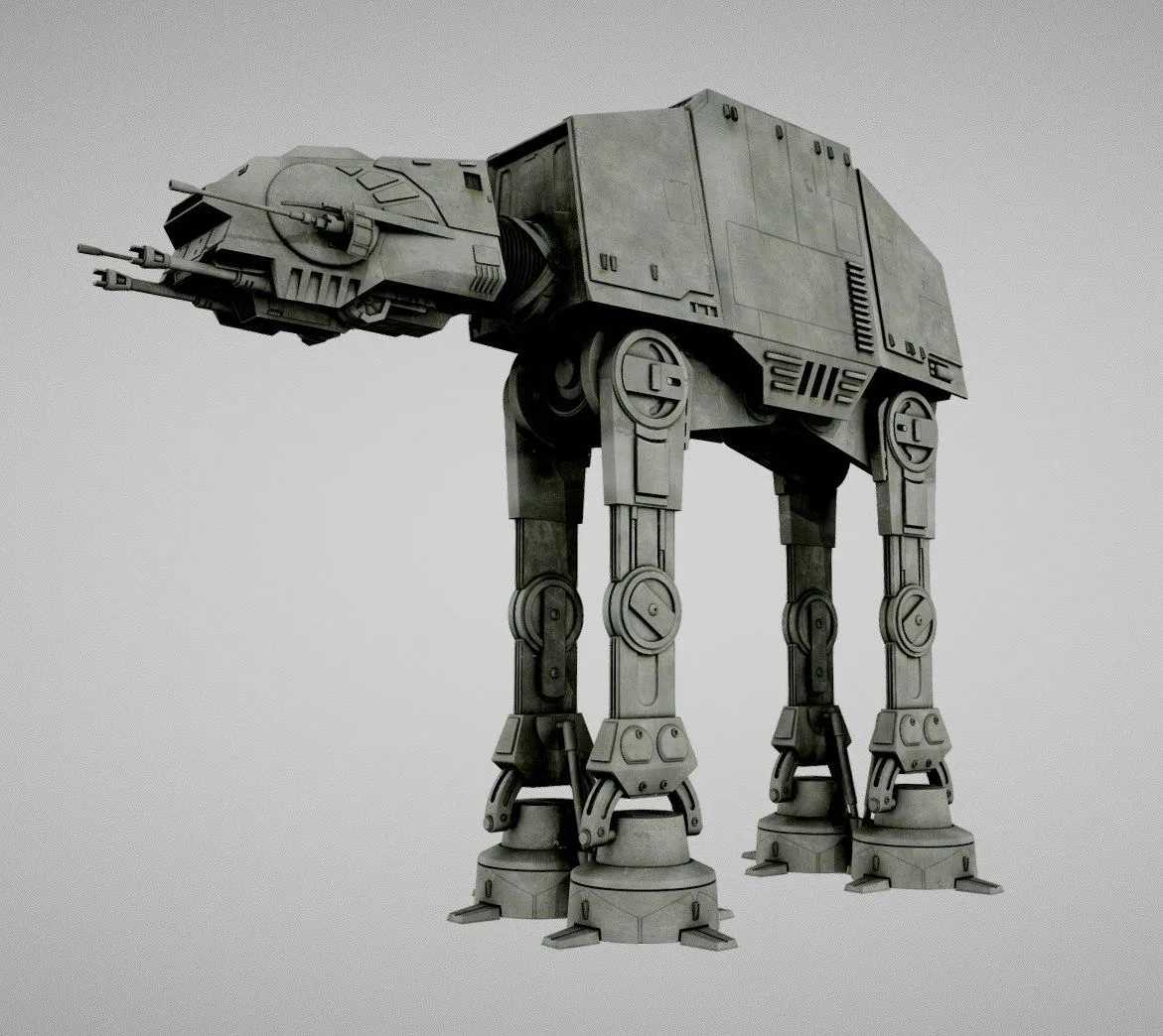 PBR Game 3D Models – Starwars At At Walker