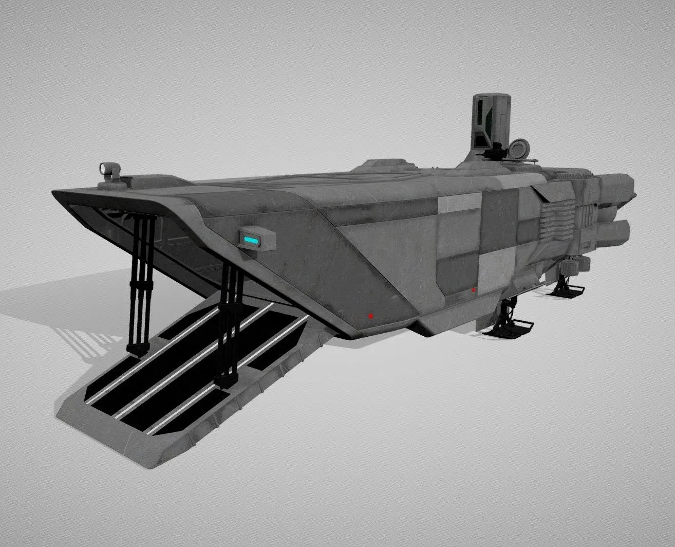 PBR Game 3D Models – Starwars Transporter Atmospheric Assault Lander