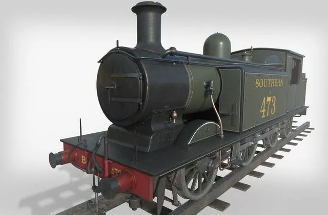 PBR Game 3D Models – Steam Train