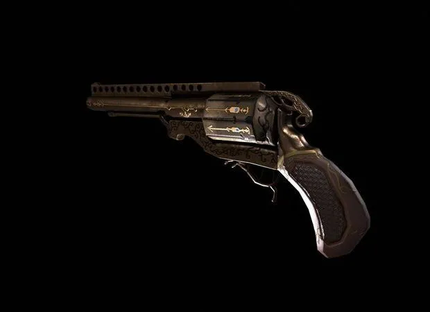 PBR Game 3D Models – Steampunk Gun