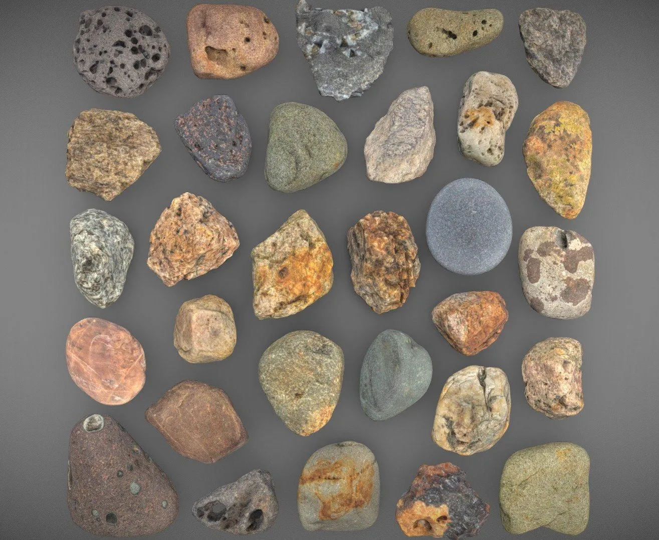 PBR Game 3D Models – Stone Pack