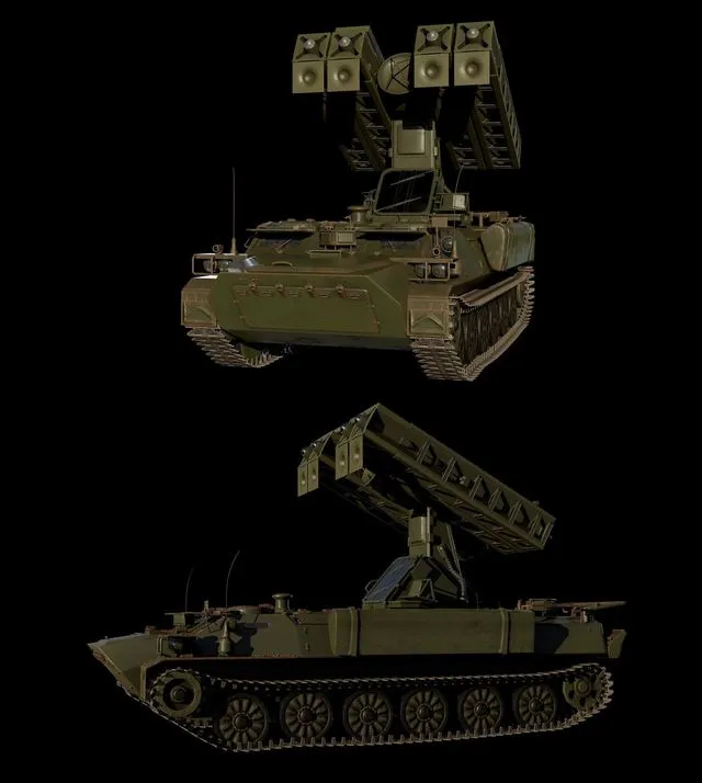 PBR Game 3D Models – Strela 10 – Self Propelled AA Missle Launcher