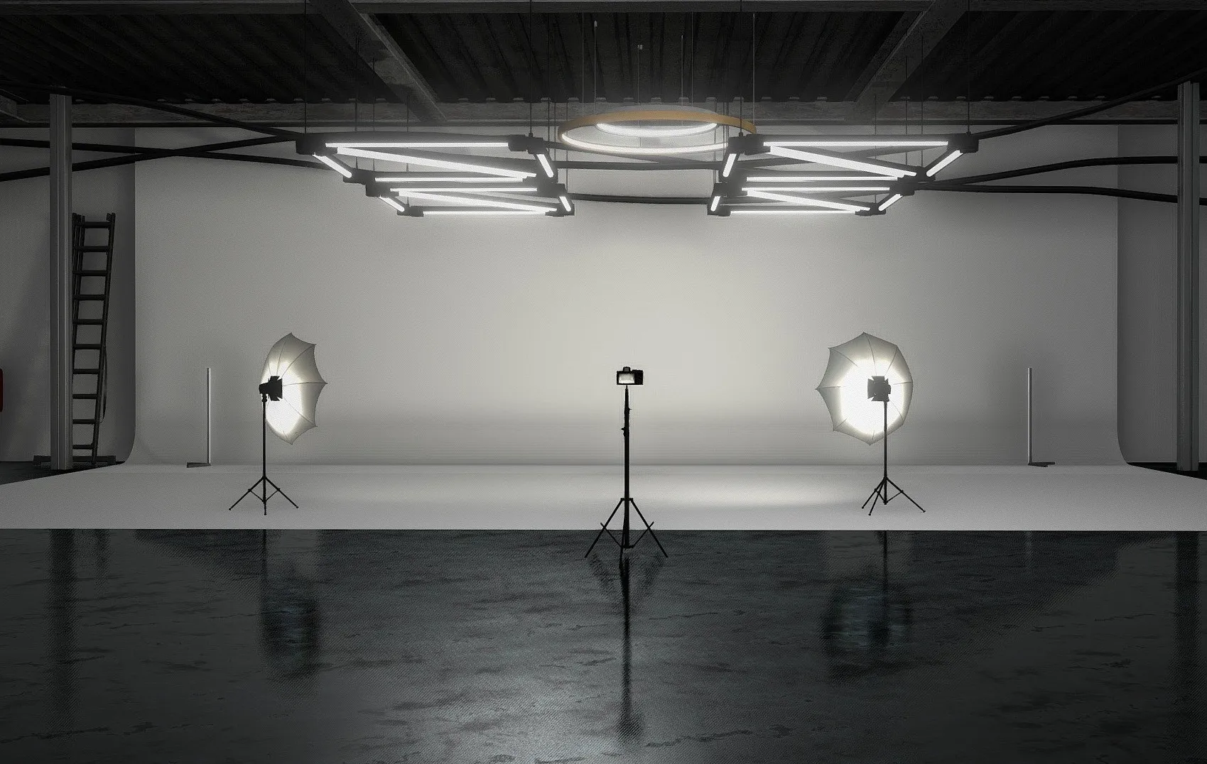 PBR Game 3D Models - Studio Environment 3D Model