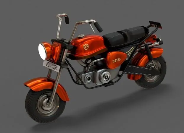 PBR Game 3D Models – Stylized Cartoon Bike