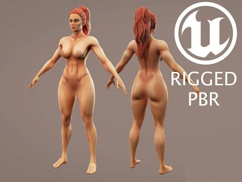 PBR Game 3D Models – Stylized Female