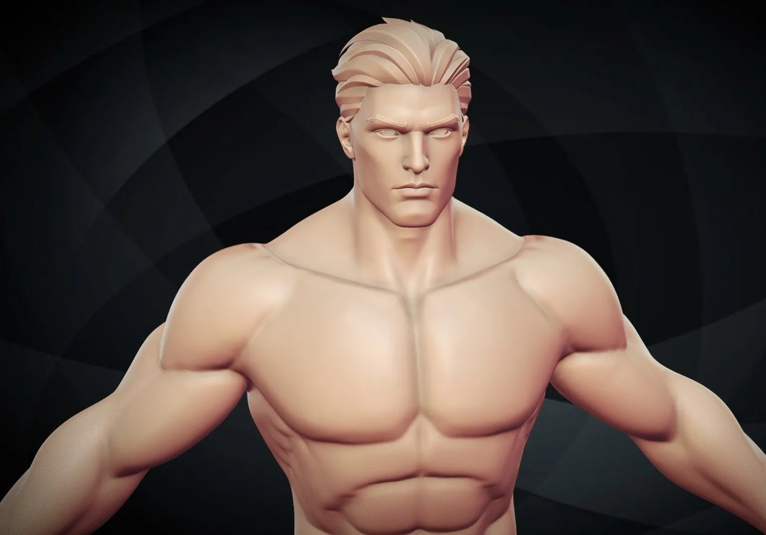 PBR Game 3D Models – Stylized Hero Basemesh Man Zbursh Highpoly