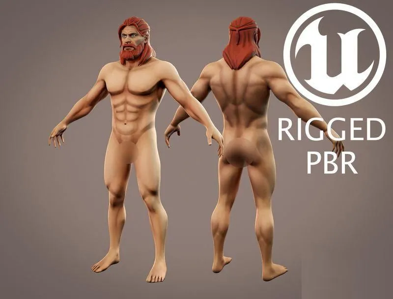 PBR Game 3D Models – Stylized Male