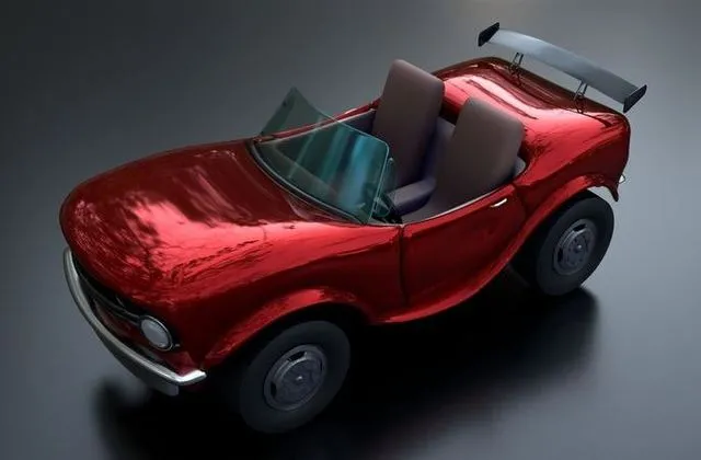 PBR Game 3D Models – Stylized Racing Car