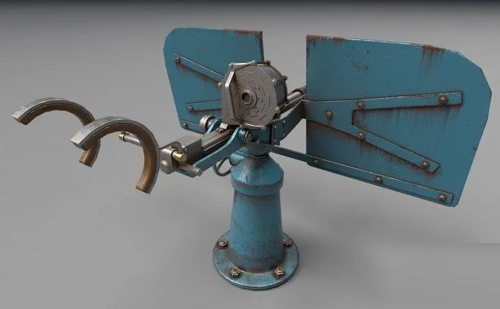 PBR Game 3D Models – Submarine anti-aircraft gun USS Pampanito-SS-383