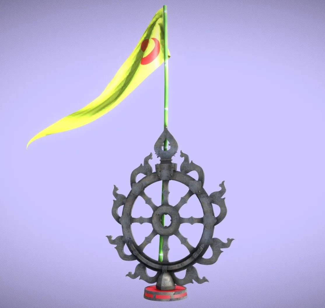 PBR Game 3D Models - Sudarshana Chakra Of Sri Jagannath Temple