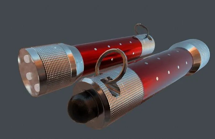 PBR Game 3D Models – Survival Flashlight
