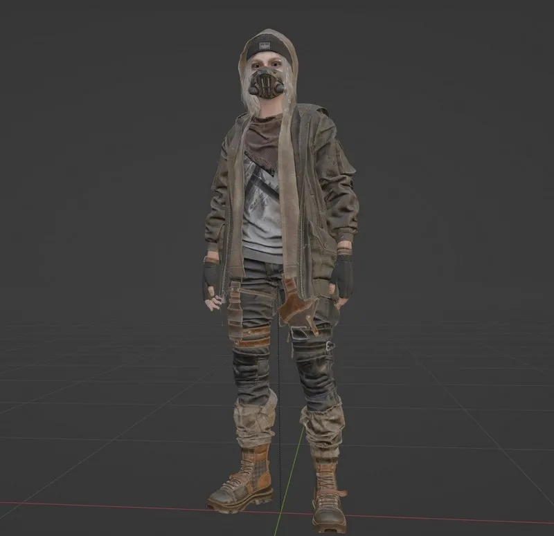 PBR Game 3D Models – Survival Girl