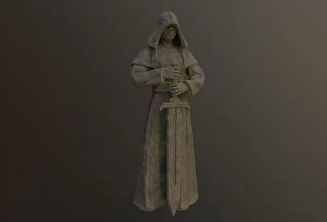PBR Game 3D Models – Sword Statue