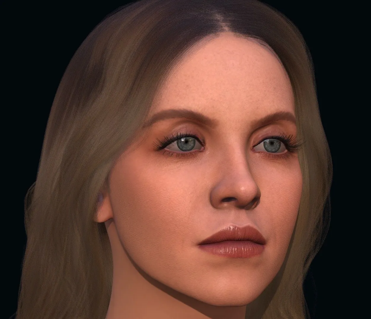 PBR Game 3D Models – Sydney Sweeney Low Poly