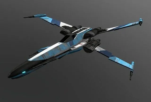 PBR Game 3D Models – T 85 X Wing