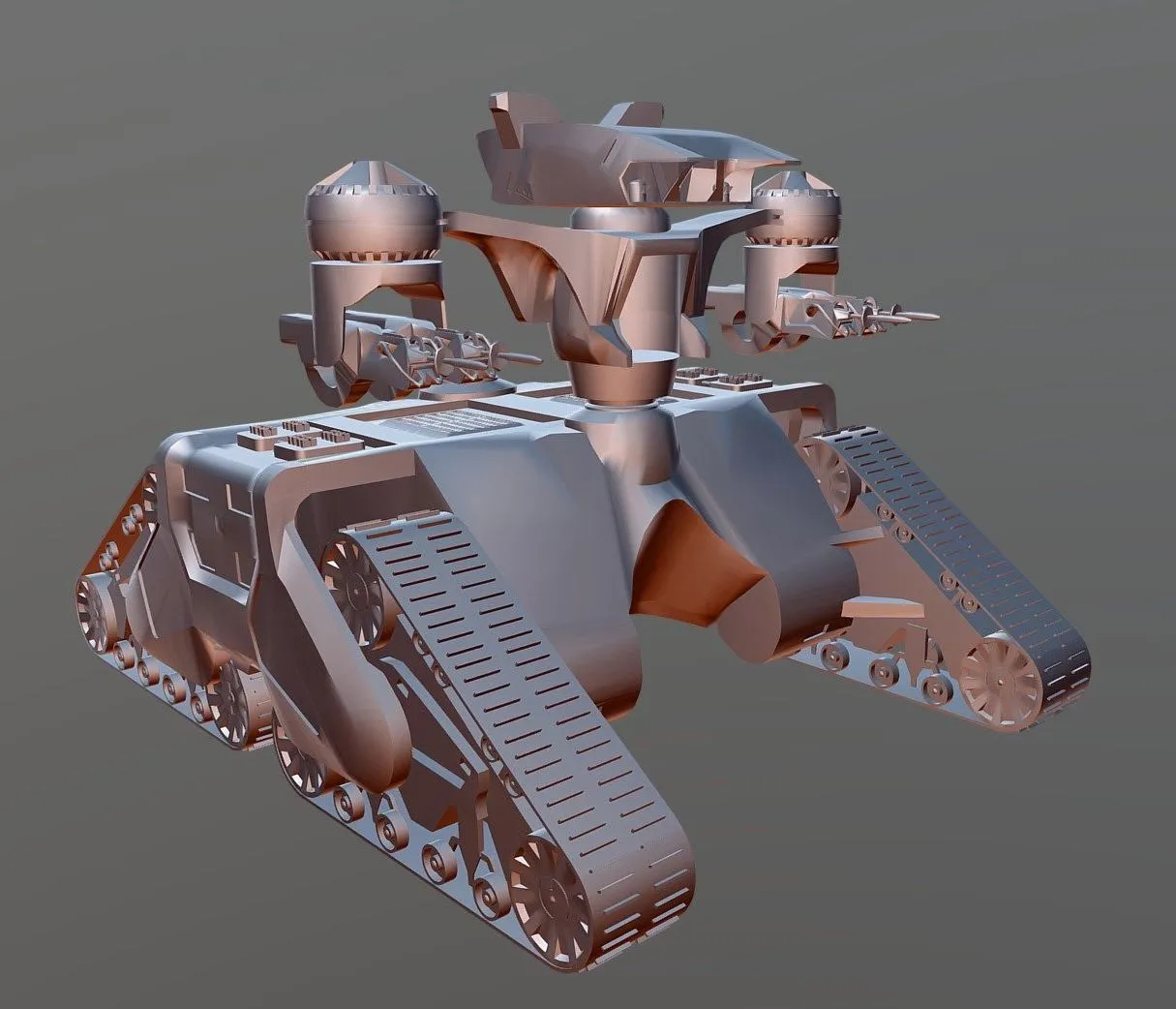 PBR Game 3D Models – Tank Hunter Killer T2