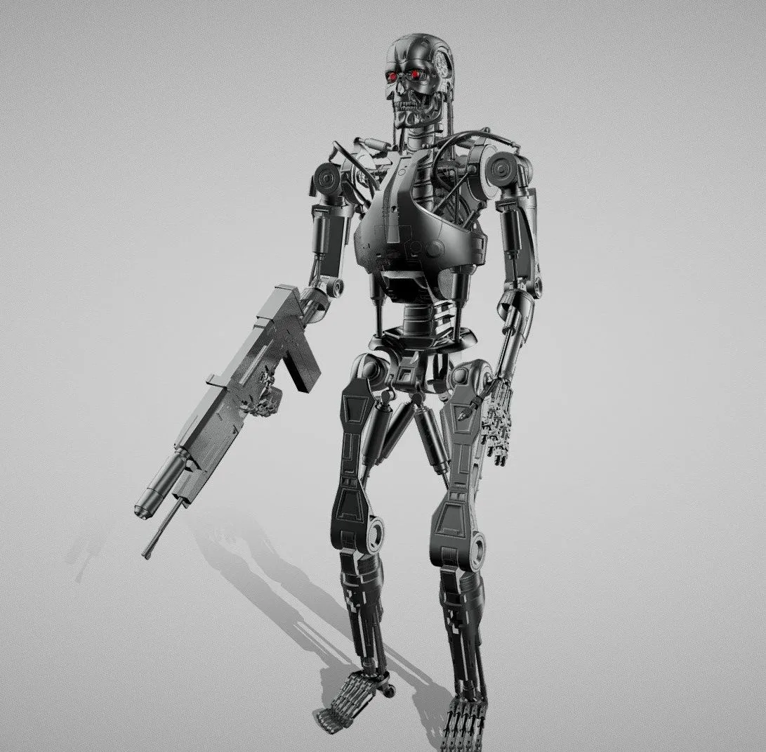 PBR Game 3D Models – Terminator T 800