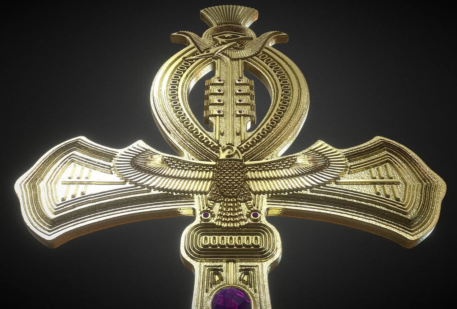 PBR Game 3D Models – The Ankh