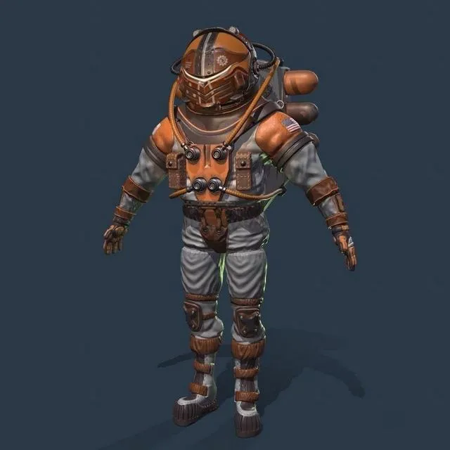 PBR Game 3D Models – The Astronaut